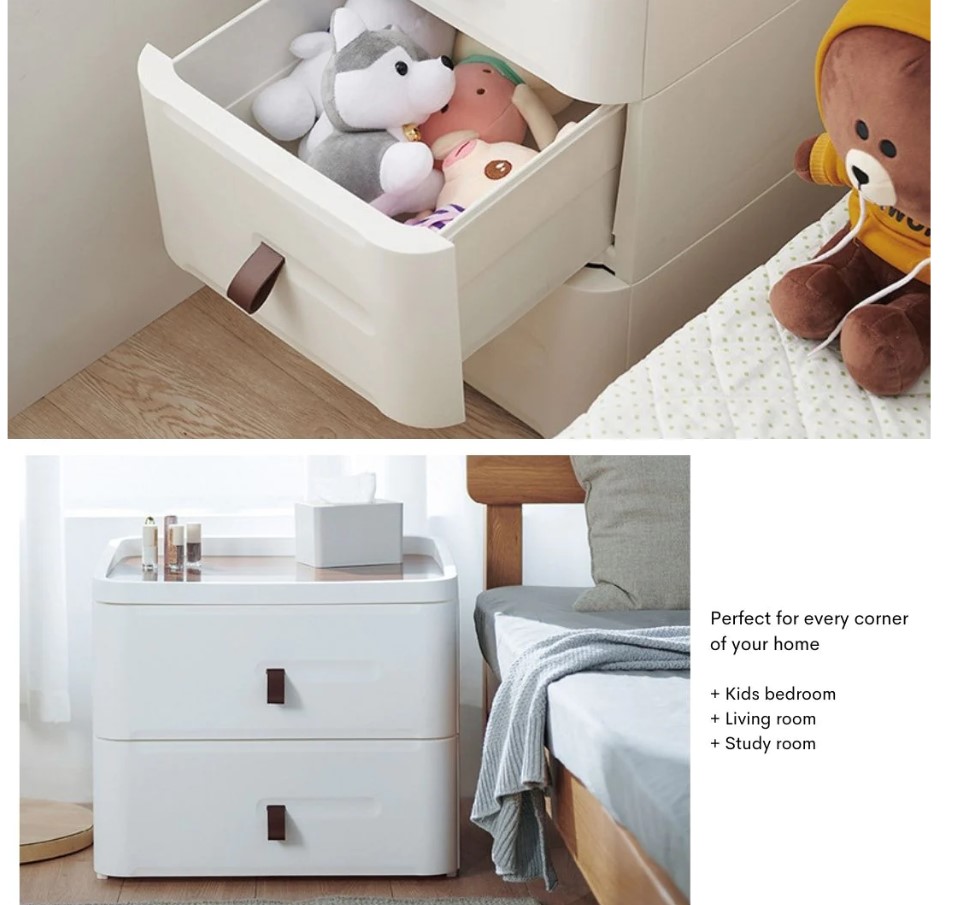 MULTIPURPOSE BEDSIDE ORGANISER DRAWER WIDE